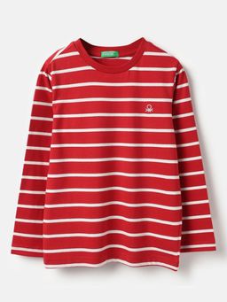 United Colors of Benetton - Regular Fit Round Neck Striped T-shirt