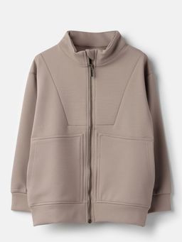 United Colors of Benetton - Regular Fit Textured Fleece Lining Jacket