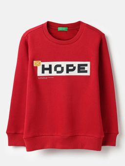 United Colors of Benetton - Regular Fit Hope In Technique Sweatshirt