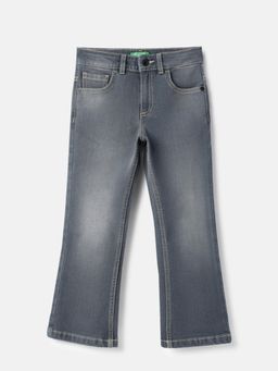 United Colors of Benetton - Solid Bootcut Fit Denim Washed Jeans
