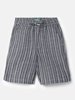United Colors of Benetton - Vertical Texture Regular Fit Shorts - Navy Blue