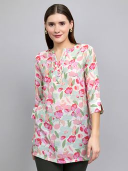 Monte Carlo - Pink Women Floral Kurti