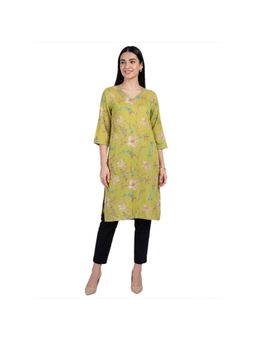 R&B - Green Three-Quarter Sleeves Kurta