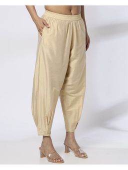 Bcz Style - Women Gold Rayon Plain Elastic Salwar