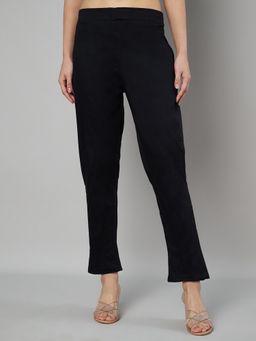 Bcz Style - Women Black Lycra Plain Pant