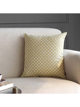 GM - Woven Geometric Square Cushion Cover with Zipper- Pack of 2 (Size: 16x16")