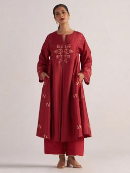 Ganga Fashions - Rio Red Festive Co-Ord Set