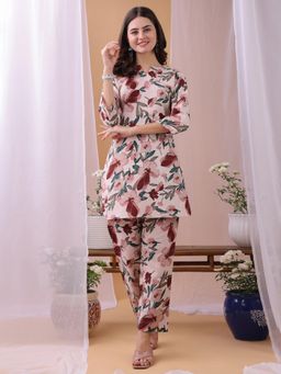 HRITIKA - Multi-Color Rayon Printed Co Ord Set