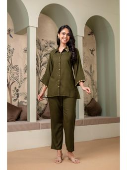 BERRYLICIOUS - Embroidered Front Button Co-Ords Set