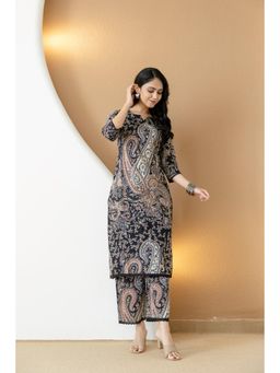 BERRYLICIOUS - Paisley Printed Straight Co-Ord Set