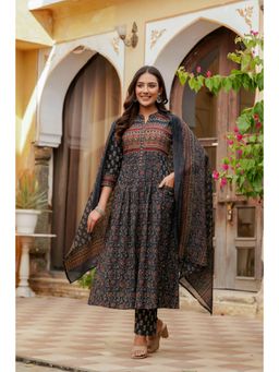 BERRYLICIOUS - Ethnic Printed A-Line Kurta with Pant and Dupatta