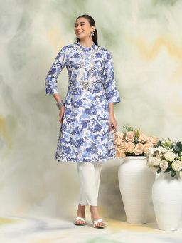 Nayam by lakshita - Floral Printed Straight Kurta and Pant