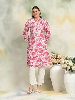 Nayam by lakshita - Floral Printed Straight Kurta with Pant