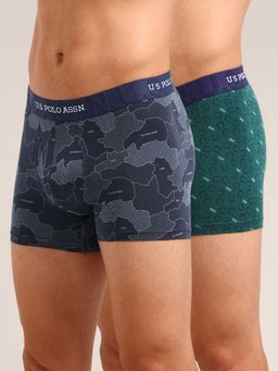 U.S. POLO ASSN. - Multi-Color Printed Elastic Trunk (Pack of 2)