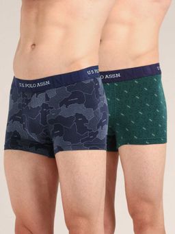 U.S. POLO ASSN. - Multi-Color Printed Elastic Trunk (Pack of 2)