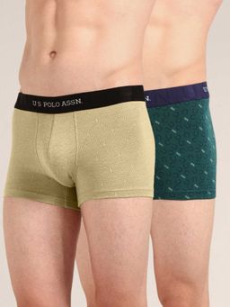 U.S. POLO ASSN. - Multi-Color Printed Elastic Trunk (Pack of 2)