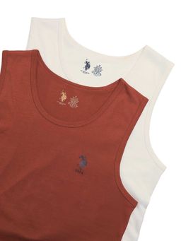 U.S. POLO ASSN. - Multi-Color Solid Plain Pull On Vest (Pack of 2)