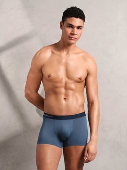 U.S. POLO ASSN. - Blue Self Design Elastic Trunk