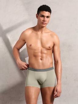 U.S. POLO ASSN. - Beige Self Design Elastic Trunk