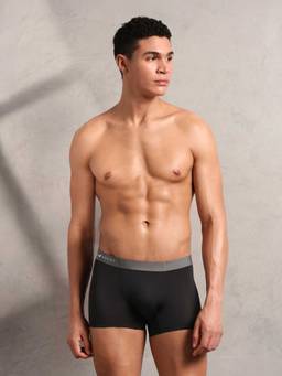 U.S. POLO ASSN. - Black Self Design Elastic Trunk