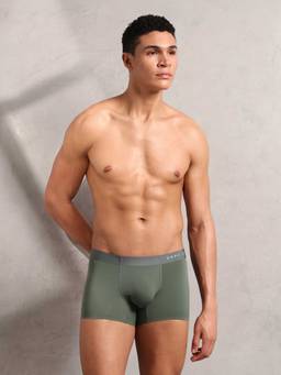 U.S. POLO ASSN. - Green Solid Plain Elastic Trunk