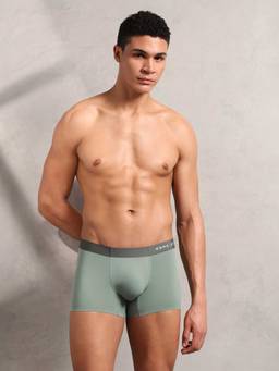 U.S. POLO ASSN. - Green Solid Plain Elastic Trunk
