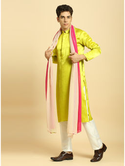 Masumi Mewawalla - Featuring Yellow Kurta with Pant and Dupatta (Set of 3)
