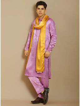 Masumi Mewawalla - Purple Kurta with Pant and Ombre Dupatta (Set of 3)