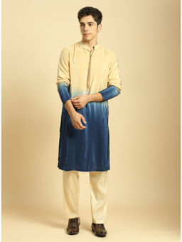 Masumi Mewawalla - Beige Ombre Kurta with Pant (Set of 2)