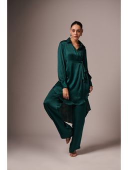 EMBLAZE - Dark Green Modal Co-Ord (Set of 2)