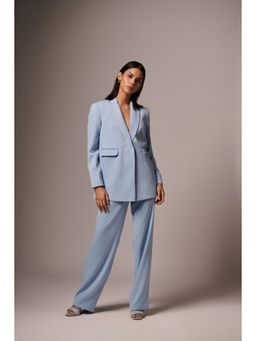 EMBLAZE - Light Blue Solid Co-Ord (Set of 2)