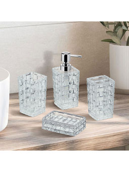 OBSESSIONS - Crystal 4 Pieces Bathroom Set Clear