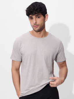 The Souled Store - Solids: Steel Grey T-Shirt