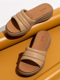 Inc.5 - Women Beige Casual Sandals