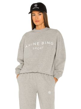 ANINE BING Sweatshirts u0026 Hoodies : Buy ANINE BING Sport Evan Sweatshirt  Online | Nykaa Fashion