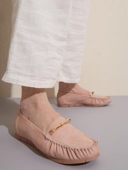 Inc.5 - Women Peach Casual Round Toe Loafers