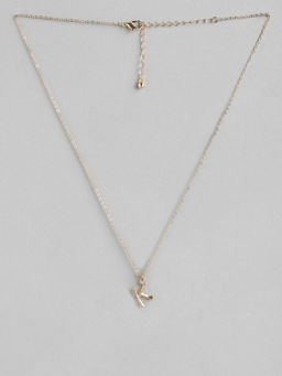 Twenty Dresses by Nykaa Fashion - Rhythms Of Alphabet K Necklace