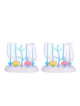 Safe-O-Kid - Baby Bottle Drying Rack with Branch Shaped Design- Blue (Pack of 2) (0-36 Months)
