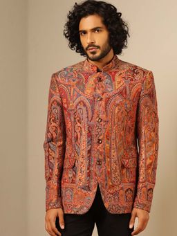 Dusala India - Multi-Colour Vihaan Fine Wool Silk Full Blazer