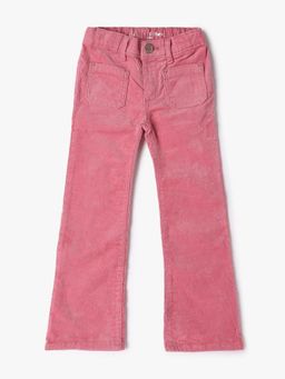 GAP - Girls Pink Mid-Rise Regular Fit Corduroy Jeans