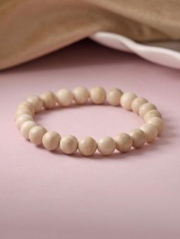 Ornate Jewels - Riverstone Round Stretchable Beads Bracelet