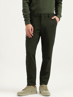 United Colors of Benetton - Green Solid Slim Fit Trouser