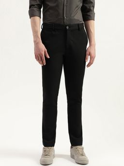 United Colors of Benetton - Black Solid Slim Fit Trouser