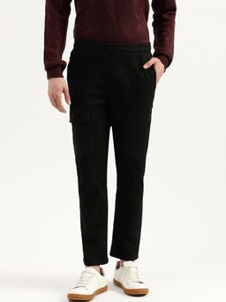 United Colors of Benetton - Black Solid Regular Fit Trouser