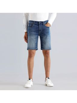Pepe Jeans - Chinox Blue Mid Waist Denim Shorts