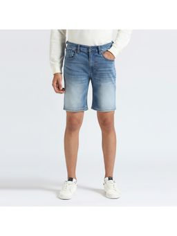 Pepe Jeans - Chinox Blue Mid Waist Denim Shorts