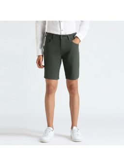 Pepe Jeans - Chinox Green Mid Waist Denim Shorts