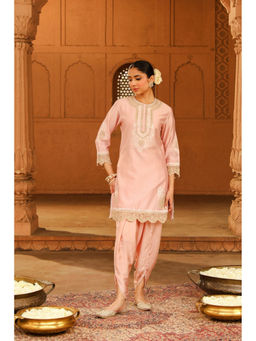 Sheetal Batra - Ernika - Blush Pink Kurta With Dhoti And Dupatta (Lxrts)