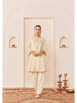 Sheetal Batra - Nida - Daisy Ivory Short Choga With Farshi Salwar