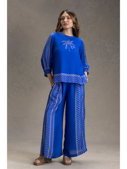 Soup by Sougat Paul - Kyomi Printed Vacation Blue Co-Ord Set